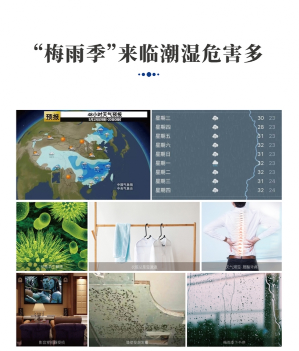 梅雨季潮濕,也能讓房間快速干爽