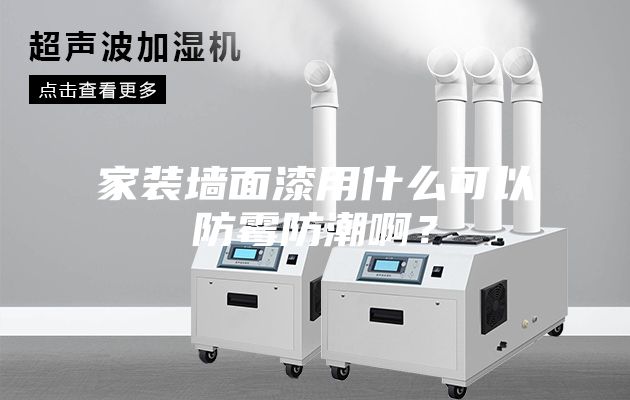 家裝墻面漆用什么可以防霉防潮啊?