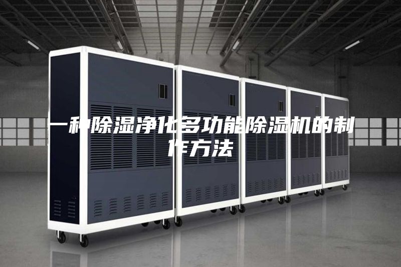 一種除濕凈化多功能除濕機的制作方法