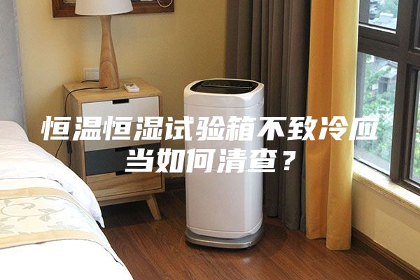 恒溫恒濕試驗箱不致冷應當如何清查?