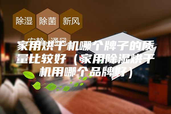 家用烘干機哪個牌子的質量比較好（家用除濕烘干機用哪個品牌好）