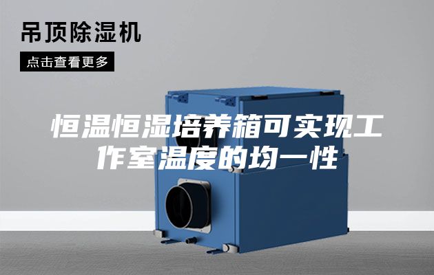 恒溫恒濕培養箱可實現工作室溫度的均一性