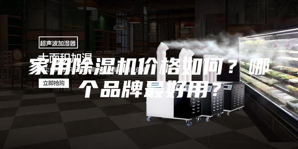 家用除濕機價格如何?哪個品牌最好用?