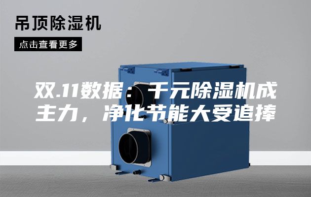 雙.11數據:千元除濕機成主力,凈化節能大受追捧