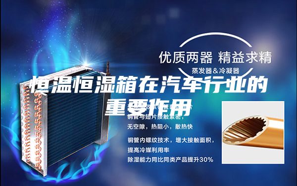 恒溫恒濕箱在汽車(chē)行業(yè)的重要作用