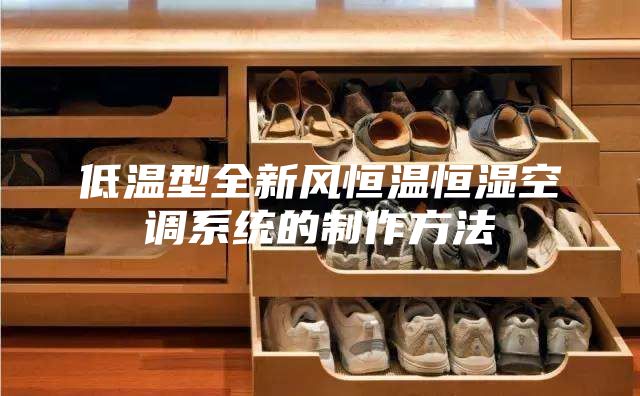 低溫型全新風恒溫恒濕空調系統的制作方法