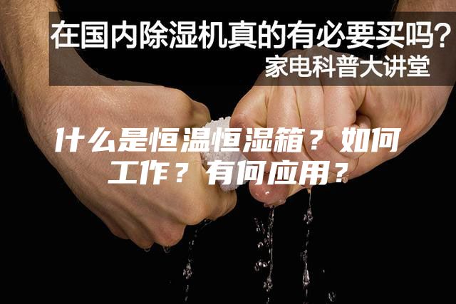 什么是恒溫恒濕箱？如何工作？有何應用？