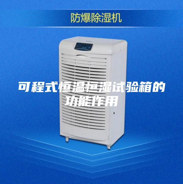 可程式恒溫恒濕試驗(yàn)箱的功能作用